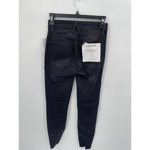 Good American | NWT Good Legs Step Fray Hem Denim // 0 - Picture 4 of 9